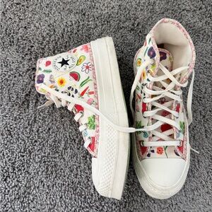 Converse Floral High-Top Sneakers